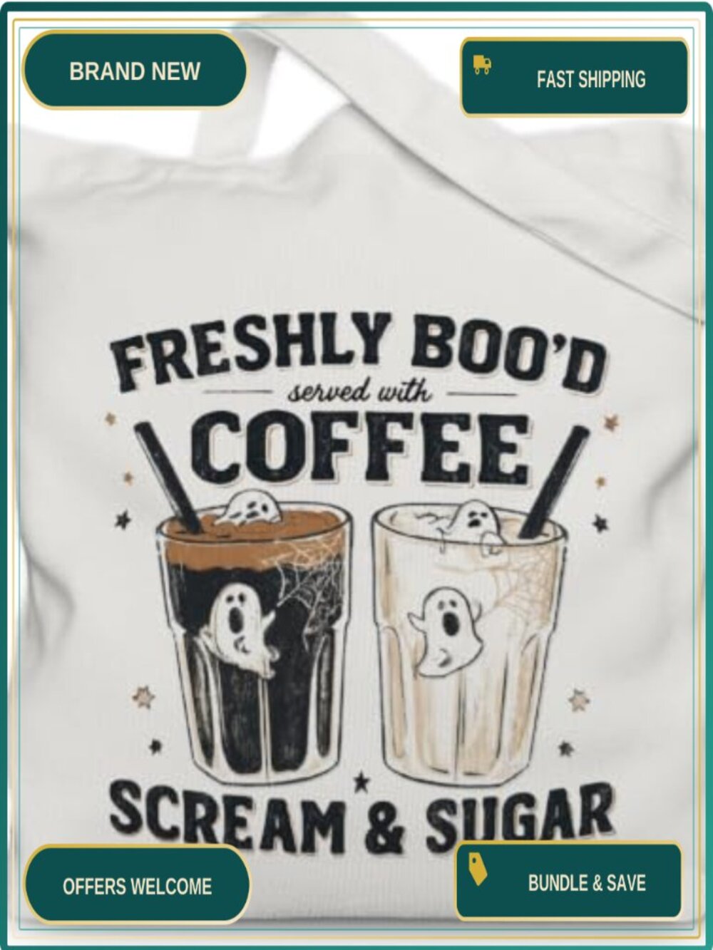 Canvas Tote Bag Halloween Gift for Women Large Shoulder Handbag